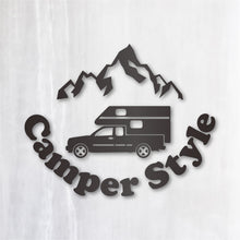 画像をギャラリービューアに読み込む, キャンパースタイル ピックアップトラック カッティングステッカー《Camper Style Pickup Truck》(超防水・防滴 UVカット 屋外使用可 /C094)