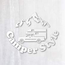 画像をギャラリービューアに読み込む, キャンパースタイル ピックアップトラック カッティングステッカー《Camper Style Pickup Truck》(超防水・防滴 UVカット 屋外使用可 /C094)