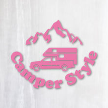 画像をギャラリービューアに読み込む, キャンパースタイル ピックアップトラック カッティングステッカー《Camper Style Pickup Truck》(超防水・防滴 UVカット 屋外使用可 /C094)