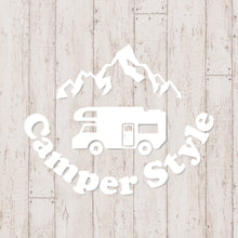 画像をギャラリービューアに読み込む, キャンパースタイル バンライフ カッティングステッカー《Camper Style Vanlife》(超防水・防滴 UVカット 屋外使用可 /C048)
