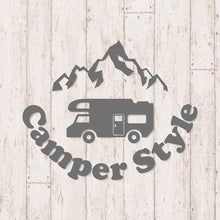 画像をギャラリービューアに読み込む, キャンパースタイル バンライフ カッティングステッカー《Camper Style Vanlife》(超防水・防滴 UVカット 屋外使用可 /C048)