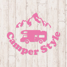 画像をギャラリービューアに読み込む, キャンパースタイル バンライフ カッティングステッカー《Camper Style Vanlife》(超防水・防滴 UVカット 屋外使用可 /C048)
