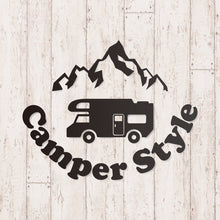 画像をギャラリービューアに読み込む, キャンパースタイル バンライフ カッティングステッカー《Camper Style Vanlife》(超防水・防滴 UVカット 屋外使用可 /C048)