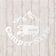 画像をギャラリービューアに読み込む, キャンパースタイル バンライフ カッティングステッカー《Camper Style Vanlife》(超防水・防滴 UVカット 屋外使用可 /C048)