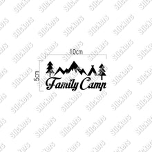 画像をギャラリービューアに読み込む, ファミリーキャンプ カッティングステッカー《Family Camp》(超防水・防滴 UVカット 屋外使用可 /C071)
