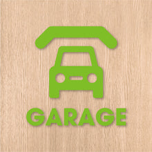 画像をギャラリービューアに読み込む, ガレージ ピクト カッティングステッカー《GARAGE》(超防水・防滴 UVカット 屋外使用可 /C084)