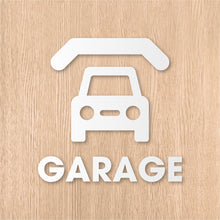 画像をギャラリービューアに読み込む, ガレージ ピクト カッティングステッカー《GARAGE》(超防水・防滴 UVカット 屋外使用可 /C084)