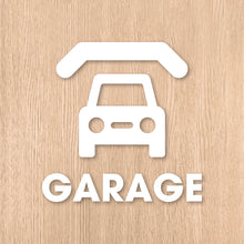 画像をギャラリービューアに読み込む, ガレージ ピクト カッティングステッカー《GARAGE》(超防水・防滴 UVカット 屋外使用可 /C084)