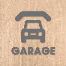 画像をギャラリービューアに読み込む, ガレージ ピクト カッティングステッカー《GARAGE》(超防水・防滴 UVカット 屋外使用可 /C084)