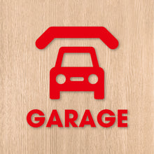 画像をギャラリービューアに読み込む, ガレージ ピクト カッティングステッカー《GARAGE》(超防水・防滴 UVカット 屋外使用可 /C084)