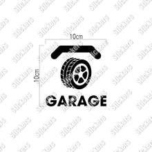 画像をギャラリービューアに読み込む, ガレージ ピクト カッティングステッカー《GARAGE》(超防水・防滴 UVカット 屋外使用可 /C084)