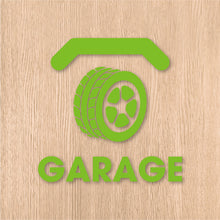 画像をギャラリービューアに読み込む, ガレージ ピクト カッティングステッカー《GARAGE》(超防水・防滴 UVカット 屋外使用可 /C084)