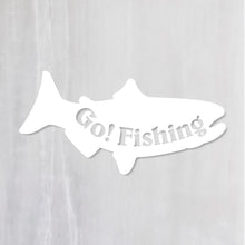 画像をギャラリービューアに読み込む, ゴー!フィッシング‼ カッティングステッカー《Go! Fishing》(超防水・防滴 UVカット 屋外使用可 /C044)