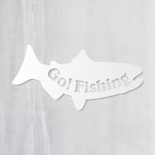 画像をギャラリービューアに読み込む, ゴー!フィッシング‼ カッティングステッカー《Go! Fishing》(超防水・防滴 UVカット 屋外使用可 /C044)