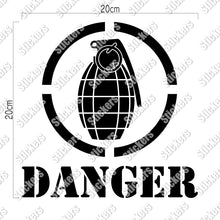 画像をギャラリービューアに読み込む, グレネード カッティングステッカー《GRENADE DANGER》超防水・防滴 UVカット 屋外使用可 /C035