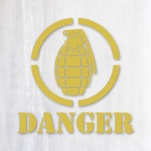 画像をギャラリービューアに読み込む, グレネード カッティングステッカー《GRENADE DANGER》超防水・防滴 UVカット 屋外使用可 /C035