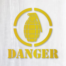 画像をギャラリービューアに読み込む, グレネード カッティングステッカー《GRENADE DANGER》超防水・防滴 UVカット 屋外使用可 /C035