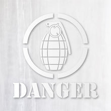 画像をギャラリービューアに読み込む, グレネード カッティングステッカー《GRENADE DANGER》超防水・防滴 UVカット 屋外使用可 /C035