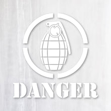 画像をギャラリービューアに読み込む, グレネード カッティングステッカー《GRENADE DANGER》超防水・防滴 UVカット 屋外使用可 /C035