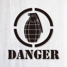 画像をギャラリービューアに読み込む, グレネード カッティングステッカー《GRENADE DANGER》超防水・防滴 UVカット 屋外使用可 /C035