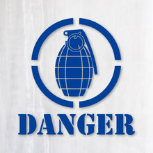 画像をギャラリービューアに読み込む, グレネード カッティングステッカー《GRENADE DANGER》超防水・防滴 UVカット 屋外使用可 /C035