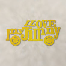 画像をギャラリービューアに読み込む, アイ ラブ マイ ジムニー カッティングステッカー《I Love My Jimny》(超防水・防滴 UVカット 屋外使用可 /C115)