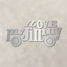 画像をギャラリービューアに読み込む, アイ ラブ マイ ジムニー カッティングステッカー《I Love My Jimny》(超防水・防滴 UVカット 屋外使用可 /C115)