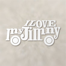 画像をギャラリービューアに読み込む, アイ ラブ マイ ジムニー カッティングステッカー《I Love My Jimny》(超防水・防滴 UVカット 屋外使用可 /C115)