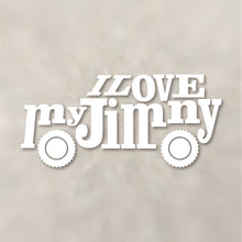 画像をギャラリービューアに読み込む, アイ ラブ マイ ジムニー カッティングステッカー《I Love My Jimny》(超防水・防滴 UVカット 屋外使用可 /C115)