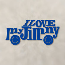 画像をギャラリービューアに読み込む, アイ ラブ マイ ジムニー カッティングステッカー《I Love My Jimny》(超防水・防滴 UVカット 屋外使用可 /C115)