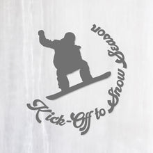 画像をギャラリービューアに読み込む, スノーボード カッティングステッカー《Kick-Off to Snow Season》(超防水・防滴 UVカット 屋外使用可 /C068)