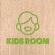 画像をギャラリービューアに読み込む, キッズルーム ピクト カッティングステッカー《KIDS ROOM》(超防水・防滴 UVカット 屋外使用可 /C073)