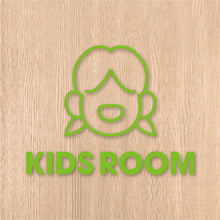 画像をギャラリービューアに読み込む, キッズルーム ピクト カッティングステッカー《KIDS ROOM》(超防水・防滴 UVカット 屋外使用可 /C073)
