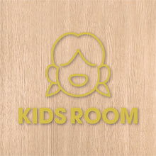 画像をギャラリービューアに読み込む, キッズルーム ピクト カッティングステッカー《KIDS ROOM》(超防水・防滴 UVカット 屋外使用可 /C073)