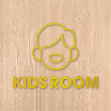 画像をギャラリービューアに読み込む, キッズルーム ピクト カッティングステッカー《KIDS ROOM》(超防水・防滴 UVカット 屋外使用可 /C073)
