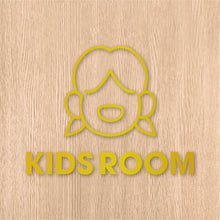 画像をギャラリービューアに読み込む, キッズルーム ピクト カッティングステッカー《KIDS ROOM》(超防水・防滴 UVカット 屋外使用可 /C073)