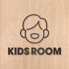 画像をギャラリービューアに読み込む, キッズルーム ピクト カッティングステッカー《KIDS ROOM》(超防水・防滴 UVカット 屋外使用可 /C073)