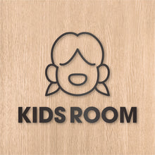 画像をギャラリービューアに読み込む, キッズルーム ピクト カッティングステッカー《KIDS ROOM》(超防水・防滴 UVカット 屋外使用可 /C073)