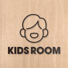 画像をギャラリービューアに読み込む, キッズルーム ピクト カッティングステッカー《KIDS ROOM》(超防水・防滴 UVカット 屋外使用可 /C073)