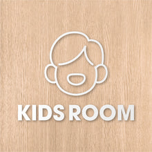 画像をギャラリービューアに読み込む, キッズルーム ピクト カッティングステッカー《KIDS ROOM》(超防水・防滴 UVカット 屋外使用可 /C073)