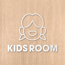 画像をギャラリービューアに読み込む, キッズルーム ピクト カッティングステッカー《KIDS ROOM》(超防水・防滴 UVカット 屋外使用可 /C073)