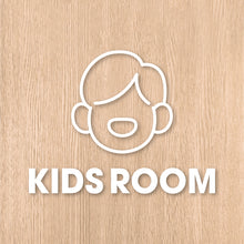 画像をギャラリービューアに読み込む, キッズルーム ピクト カッティングステッカー《KIDS ROOM》(超防水・防滴 UVカット 屋外使用可 /C073)