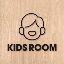 画像をギャラリービューアに読み込む, キッズルーム ピクト カッティングステッカー《KIDS ROOM》(超防水・防滴 UVカット 屋外使用可 /C073)