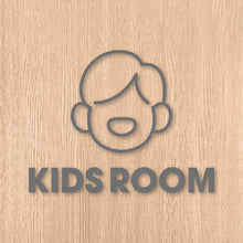 画像をギャラリービューアに読み込む, キッズルーム ピクト カッティングステッカー《KIDS ROOM》(超防水・防滴 UVカット 屋外使用可 /C073)