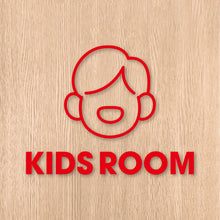 画像をギャラリービューアに読み込む, キッズルーム ピクト カッティングステッカー《KIDS ROOM》(超防水・防滴 UVカット 屋外使用可 /C073)