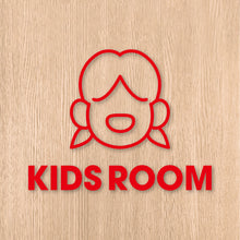 画像をギャラリービューアに読み込む, キッズルーム ピクト カッティングステッカー《KIDS ROOM》(超防水・防滴 UVカット 屋外使用可 /C073)