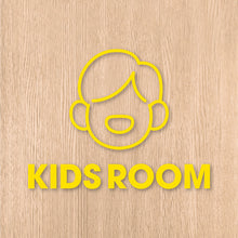 画像をギャラリービューアに読み込む, キッズルーム ピクト カッティングステッカー《KIDS ROOM》(超防水・防滴 UVカット 屋外使用可 /C073)