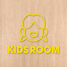 画像をギャラリービューアに読み込む, キッズルーム ピクト カッティングステッカー《KIDS ROOM》(超防水・防滴 UVカット 屋外使用可 /C073)