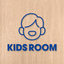 画像をギャラリービューアに読み込む, キッズルーム ピクト カッティングステッカー《KIDS ROOM》(超防水・防滴 UVカット 屋外使用可 /C073)