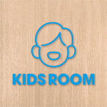 画像をギャラリービューアに読み込む, キッズルーム ピクト カッティングステッカー《KIDS ROOM》(超防水・防滴 UVカット 屋外使用可 /C073)